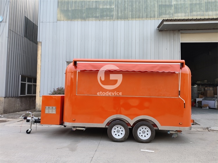 13ft Orange Food Trailer for Sale in Netherlands