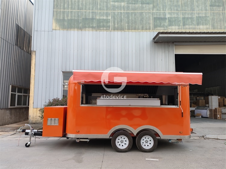 13ft Orange Food Trailer for Sale in Netherlands