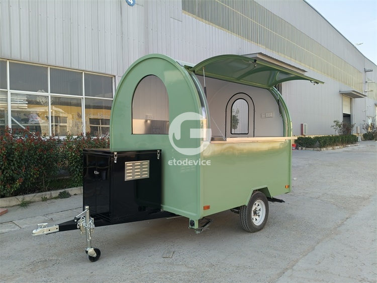  Pale Green 7ft Food Trailer for Sale