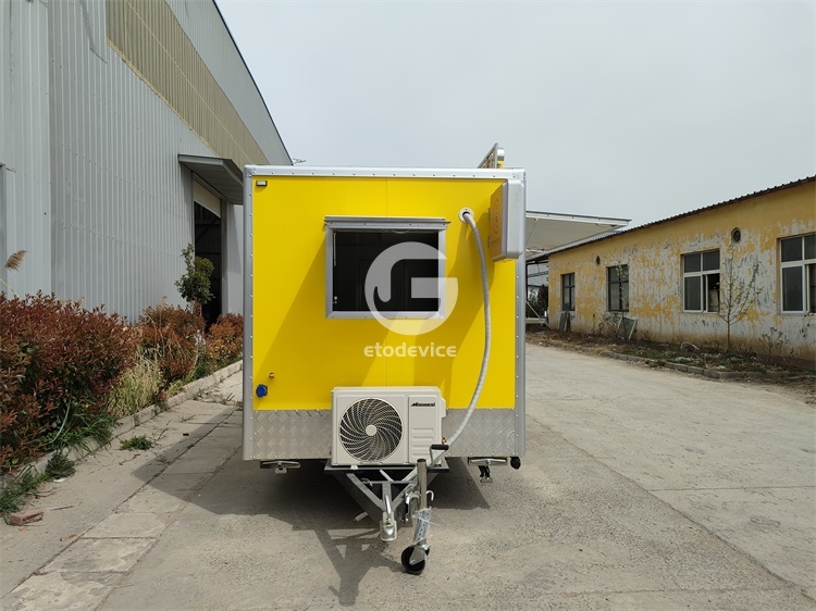 FS500 Zinc Yellow Food Trailer for Uganda