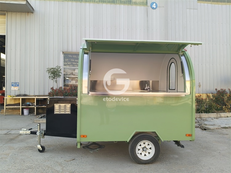  Pale Green 7ft Food Trailer for Sale