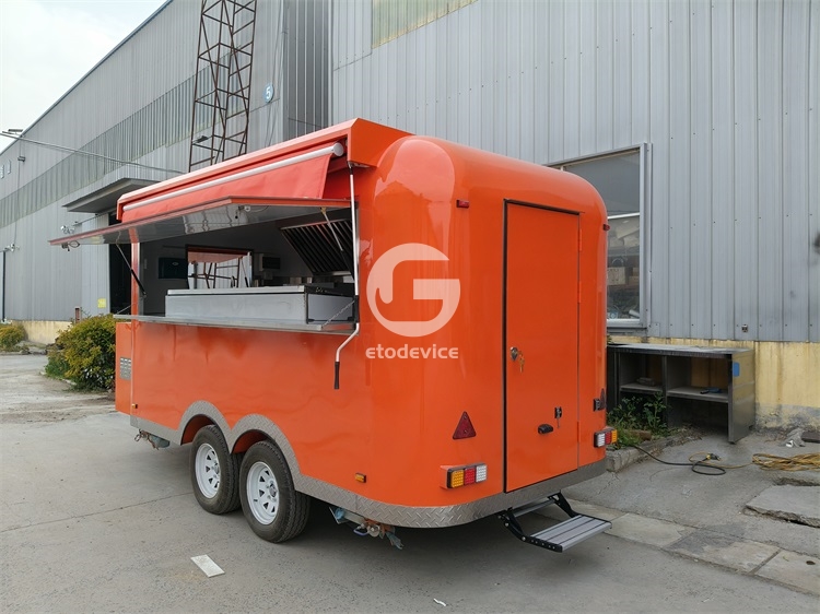 13ft Orange Food Trailer for Sale in Netherlands