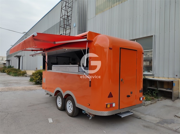 13ft Orange Food Trailer for Sale in Netherlands