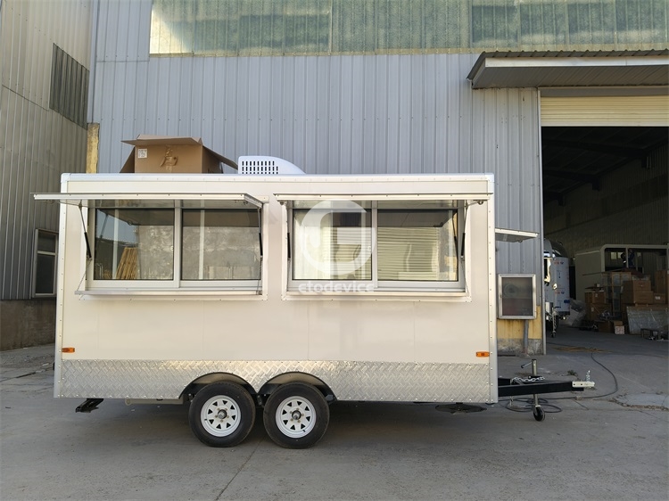 Cream-Color FS400 Food Trailer for Sale
