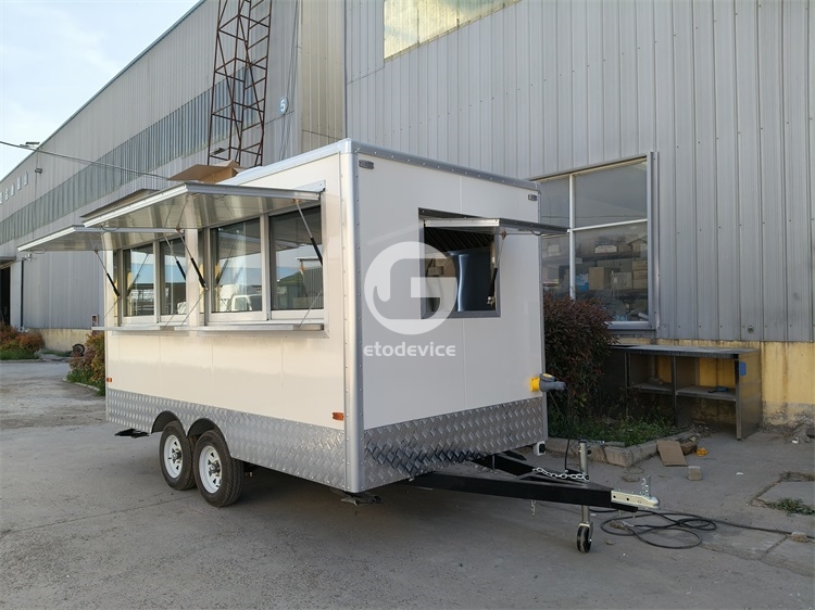 Cream-Color FS400 Food Trailer for Sale