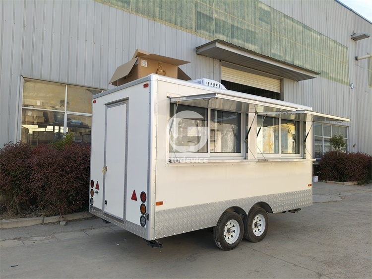 Cream-Color FS400 Food Trailer for Sale