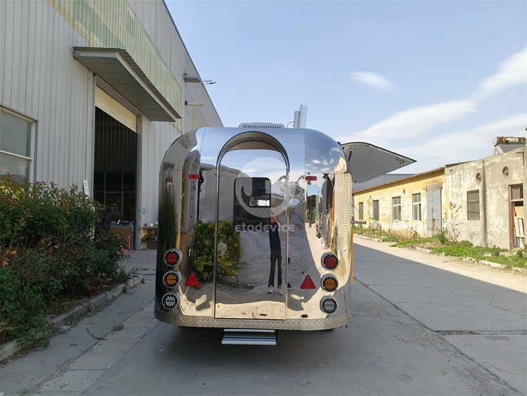 15ft Stainless Steel Airstream Food Trailer for Sale