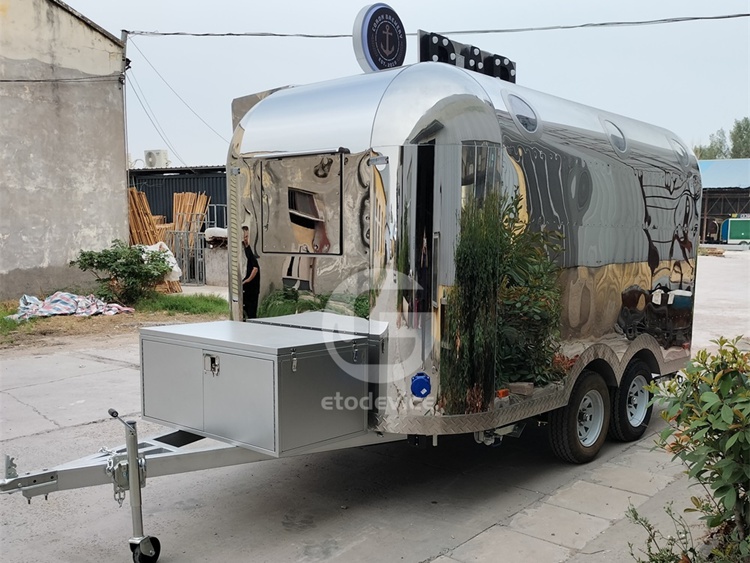 Stainless Steel Food Trailer for Sale