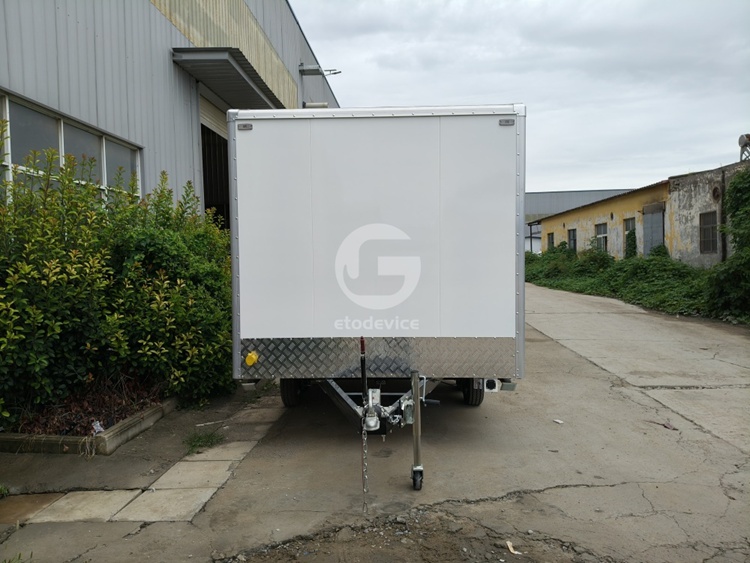 11.5ft White FS350 Food Trailer with Solar Power System for Guyana
