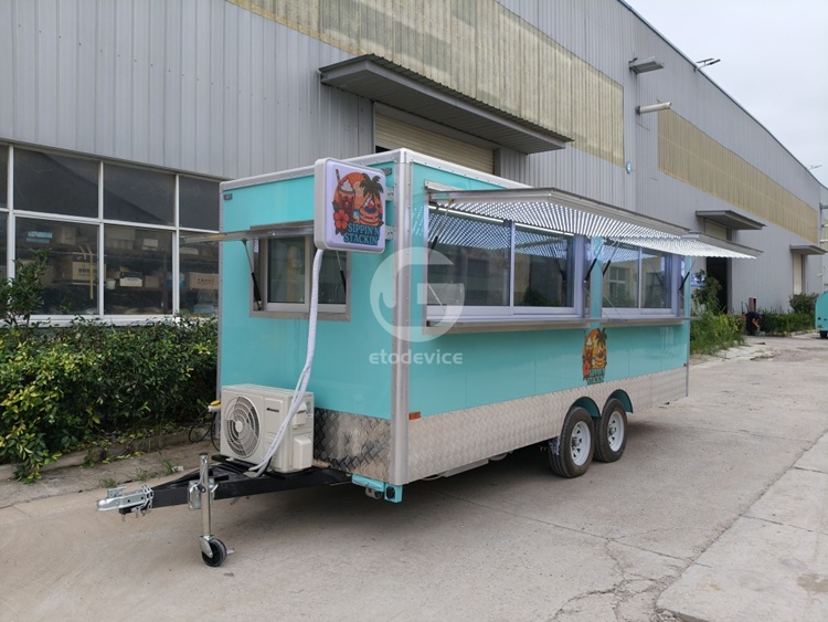 18ft Black FS550 Food Trailer for Sale