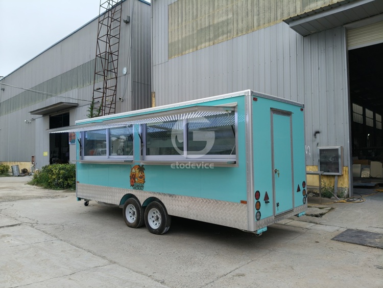 18ft Black FS550 Food Trailer for Sale