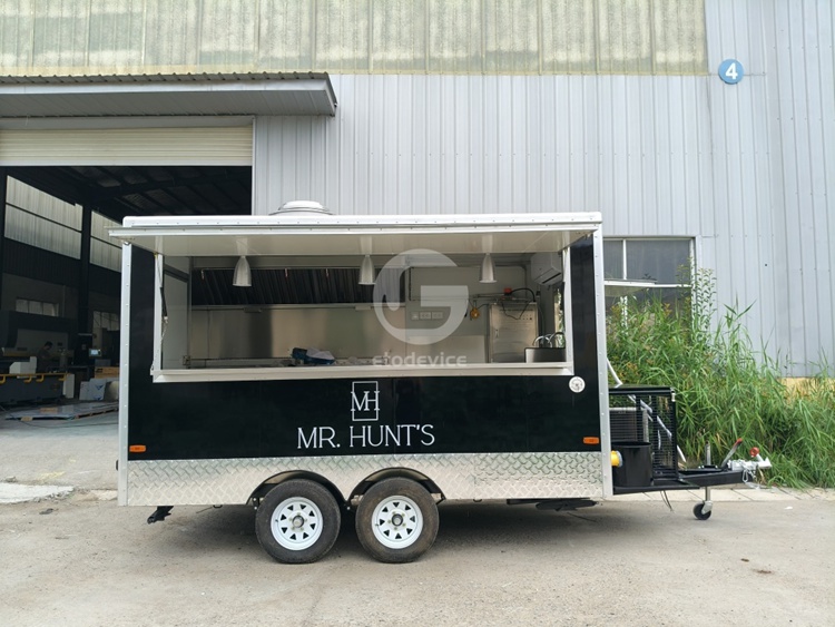 Black FS350 Food Trailer for the USA Market