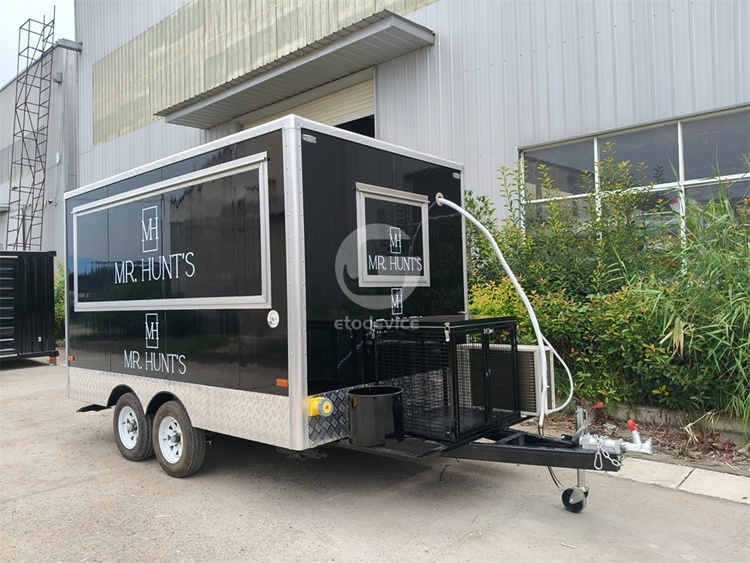 Black FS350 Food Trailer for the USA Market