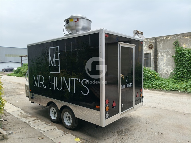 Black FS350 Food Trailer for the USA Market