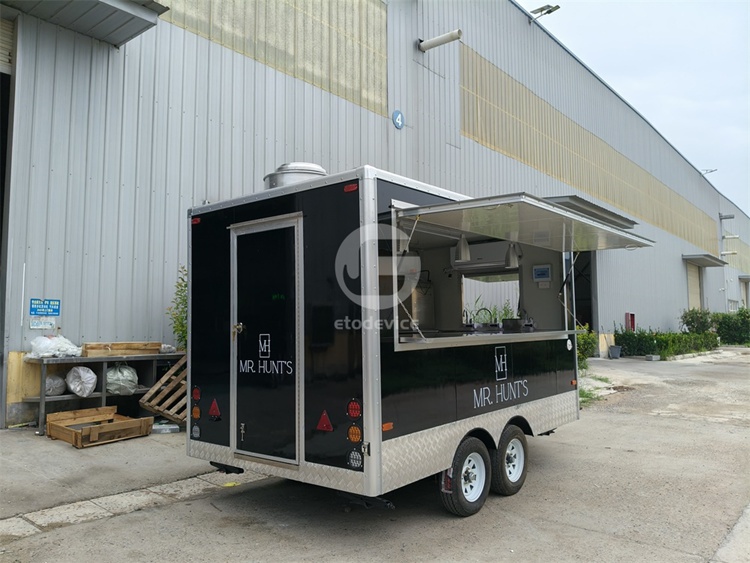 Black FS350 Food Trailer for the USA Market