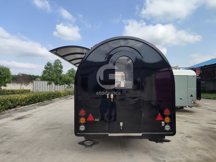 FR350WD Black Food Trailer for Sale