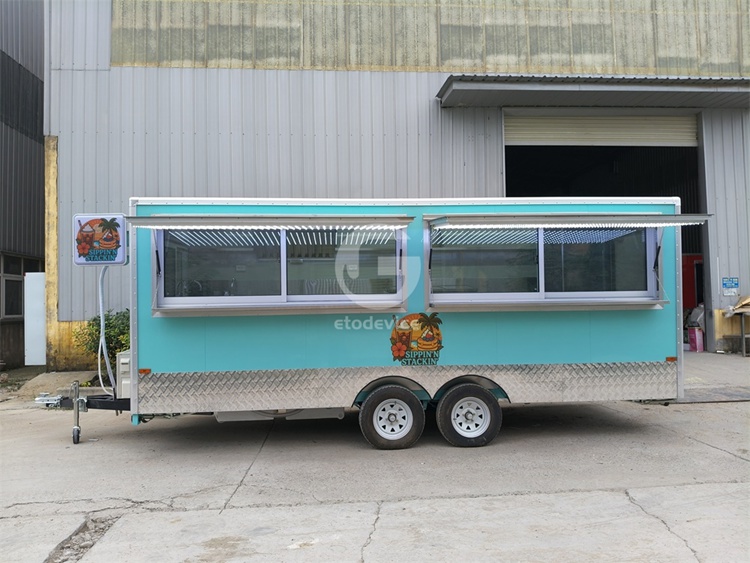 18ft Black FS550 Food Trailer for Sale