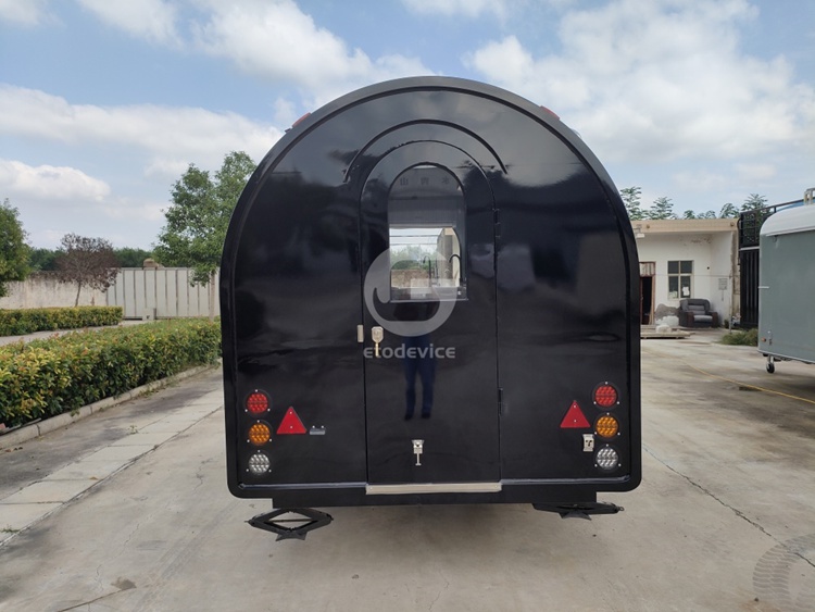FR350WD Black Food Trailer for Sale