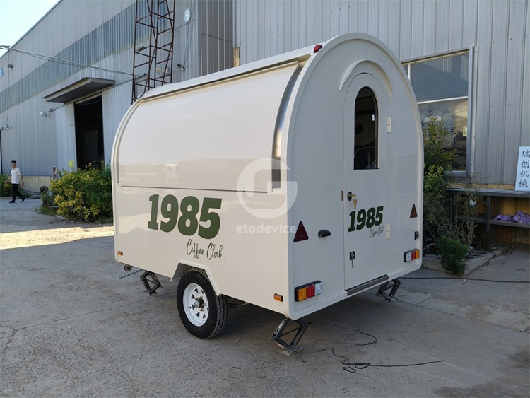 White Small Food Trailer