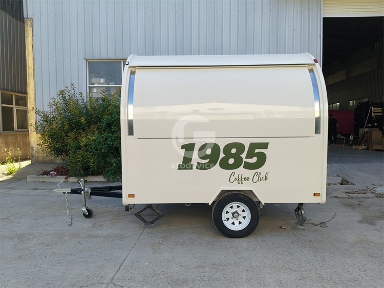 White Small Food Trailer