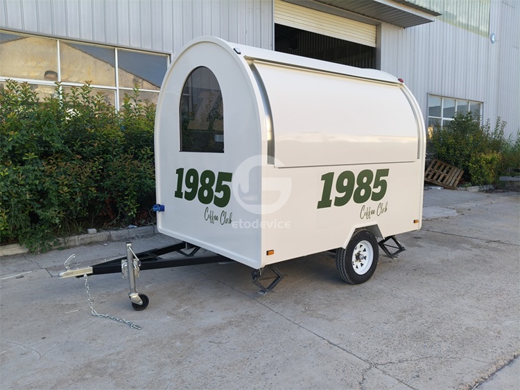 White Small Food Trailer