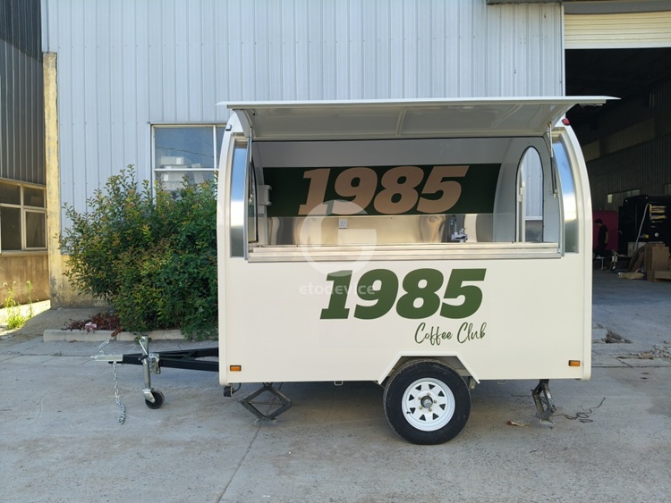 White Small Food Trailer