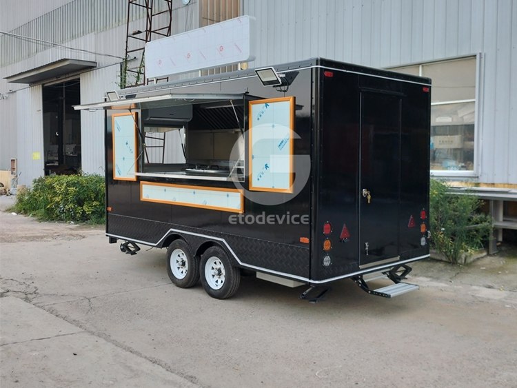13ft Black Food Trailer for Sale