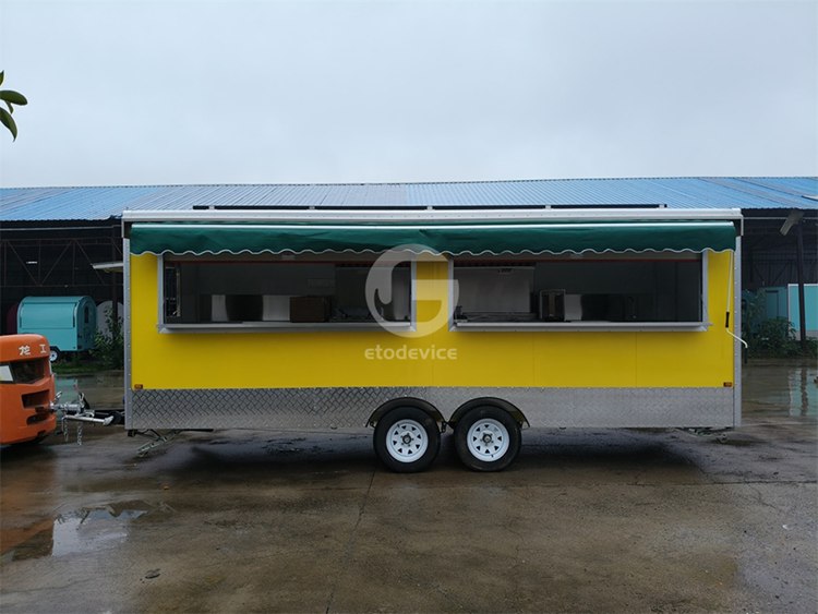 19ft Solar Powered Food Trailer for Sale