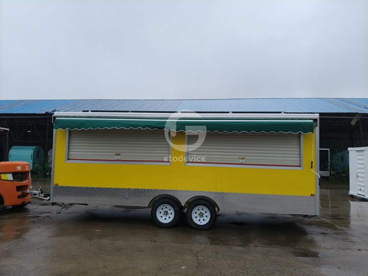 19ft Solar Powered Food Trailer for Sale