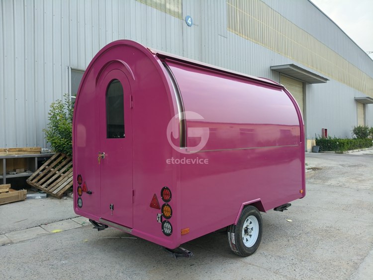 8.2ft Purple Food Trailer for Sale