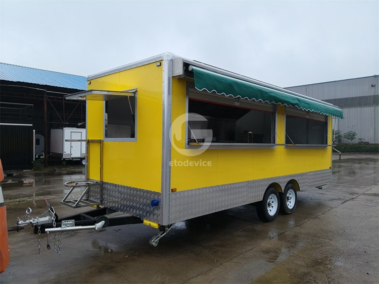 19ft Solar Powered Food Trailer for Sale