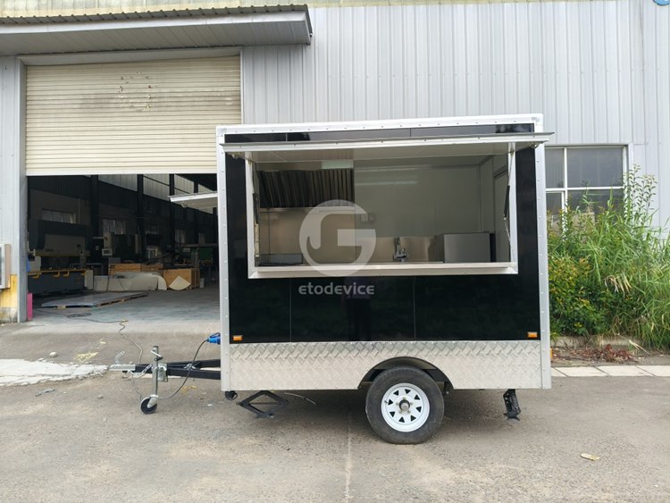 8.2ft Black Food Trailer FS250 for Sale