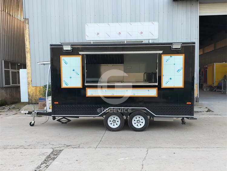 13ft Black Food Trailer for Sale