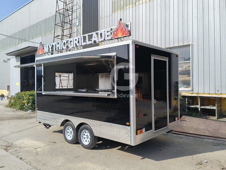 13ft Black Food Trailer for Sale