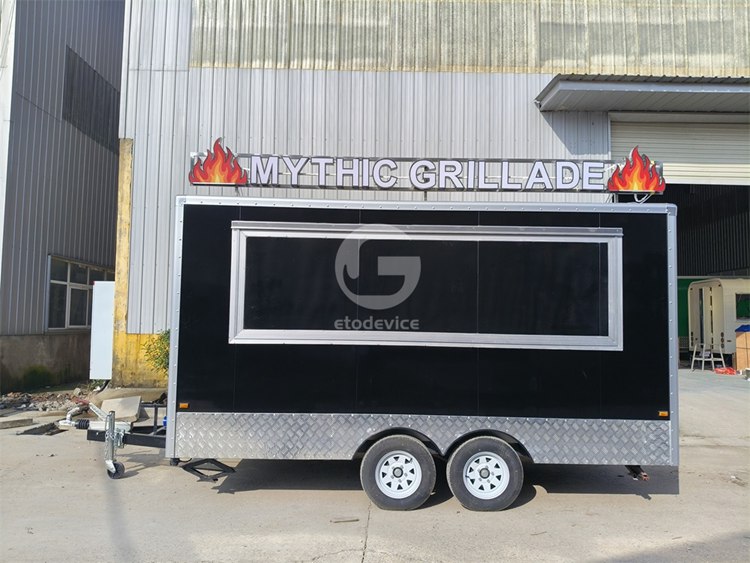 13ft Black Food Trailer for Sale
