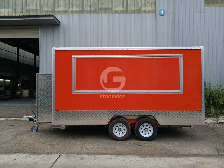 13ft Red Food Trailer for Sale