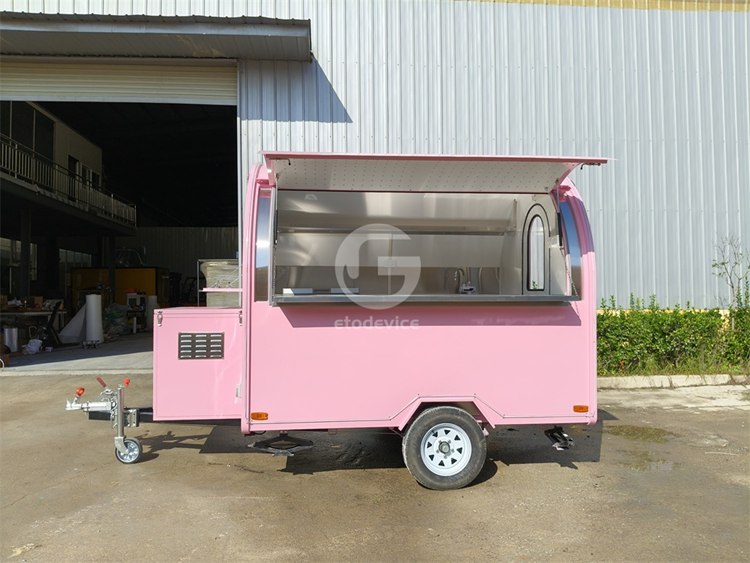 8ft Pink Food Trailer for Sale