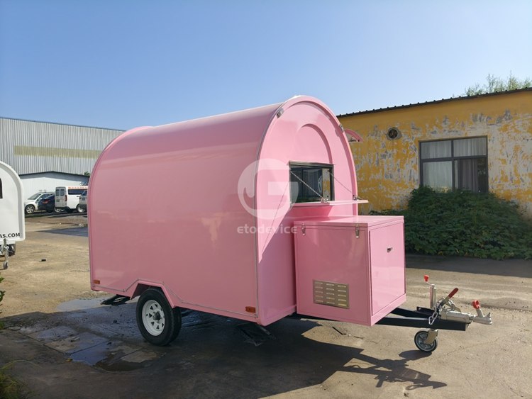 8ft Pink Food Trailer for Sale