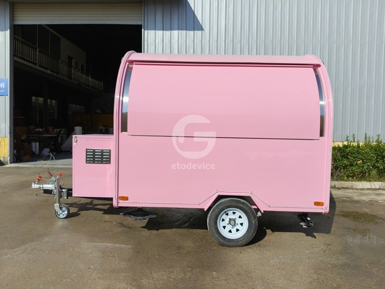 8ft Pink Food Trailer for Sale