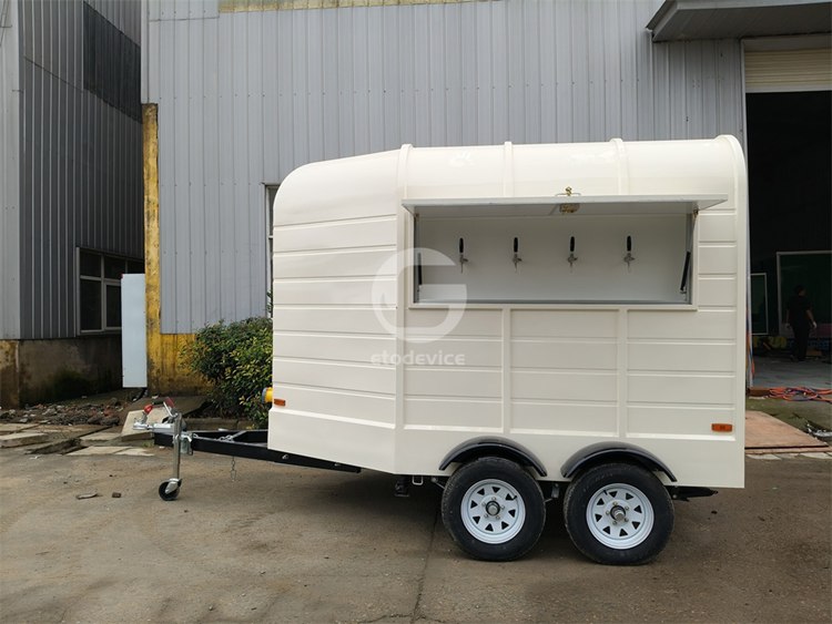 Custom FL300 Horse Trailer Bar with Beer Wall Built for USA Customer