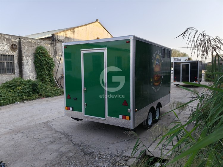 Mint Green FS350 Food Trailer for Sale