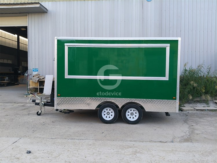 Mint Green FS350 Food Trailer for Sale