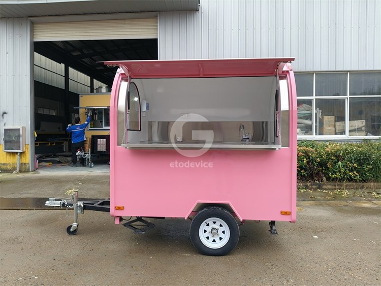 Pink FR220D Small Food Trailer for Sale in USA