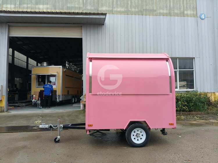 Pink FR220D Small Food Trailer for Sale in USA