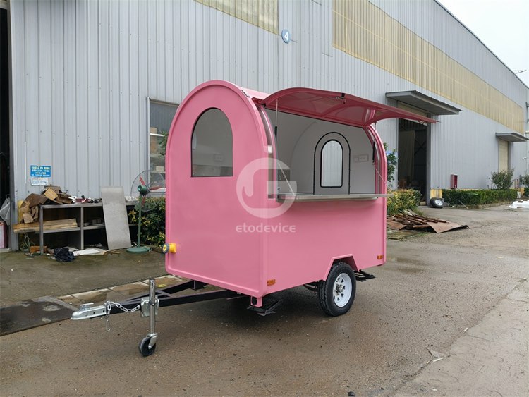 Pink FR220D Small Food Trailer for Sale in USA
