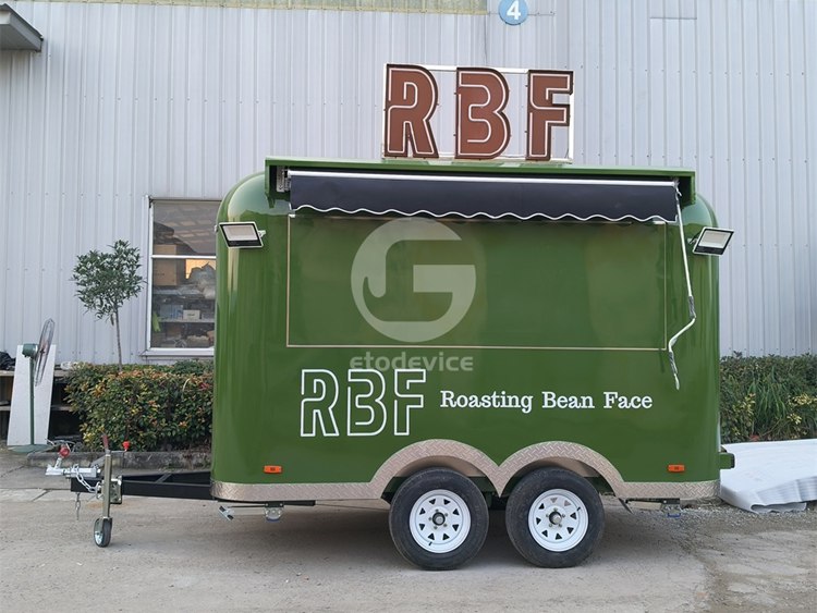 FS350R Food Trailer for Sale Australia – Custom Green Mobile Kitchen