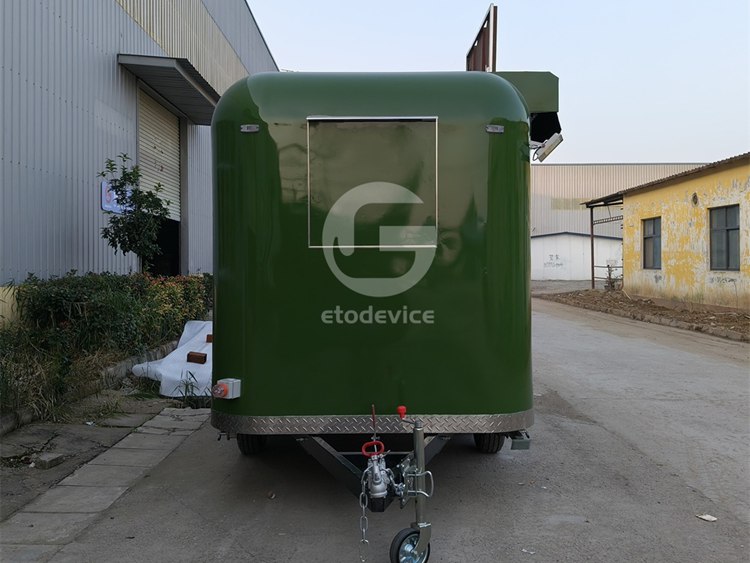 FS350R Food Trailer for Sale Australia – Custom Green Mobile Kitchen