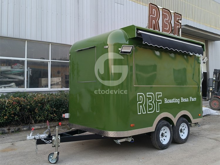 FS350R Food Trailer for Sale Australia – Custom Green Mobile Kitchen