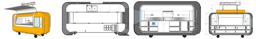 layout design of the OE food trailer