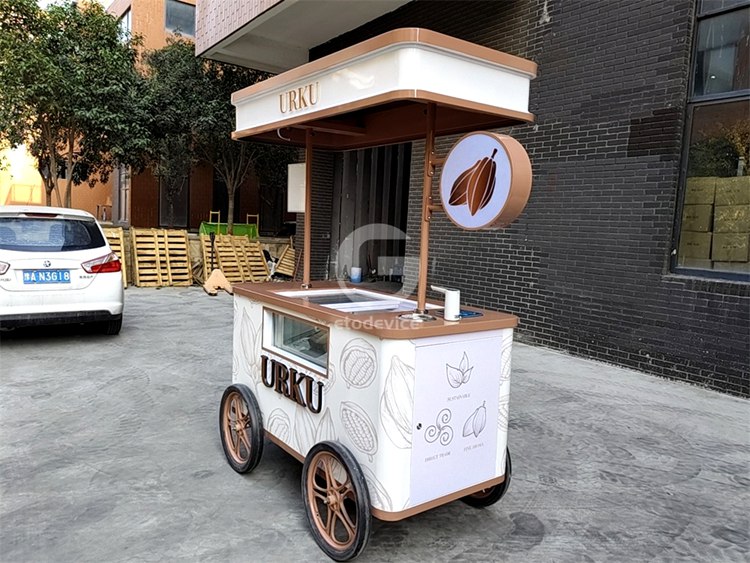 Custom Ice Cream Cart Built for Australian Customer by ETODEVICE